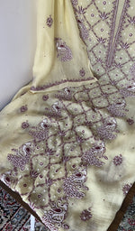 Front panel worked with beads, sequins and cutdana