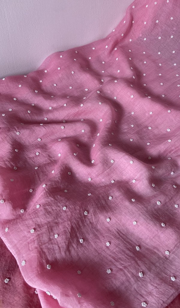 Gala worked in fine chikankari