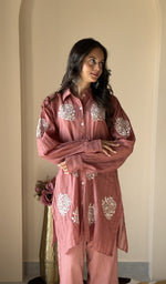 Dusty Rose co-ord set, another angle