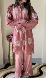 Chikankari work up close