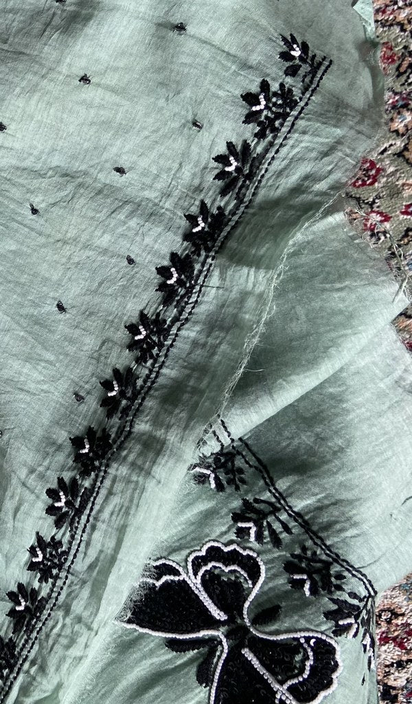 Close up of the thread work