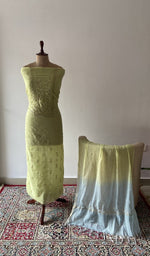 The set on the mannequin with its dupatta beside it