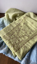 The folded set again, gala and placket in view