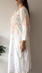 Bahira — White Cotton Chikankari Stitched Kurti — detail 13