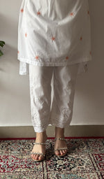 Bahira — White Cotton Chikankari Stitched Kurti — detail 16