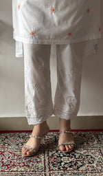Bahira — White Cotton Chikankari Stitched Kurti — detail 17