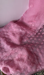 Dupatta laid over the kurta, pure organza silk