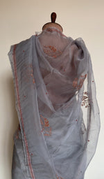 Saree on the mannequin, back view