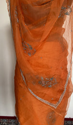 Saree on the mannequin, back view