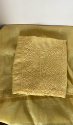 Second folded view of the butter yellow kurta piece
