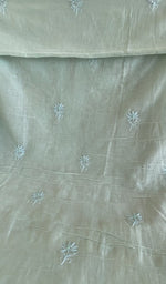 Close view of the mint kurta fabric