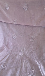 Close view of the lilac kurta fabric