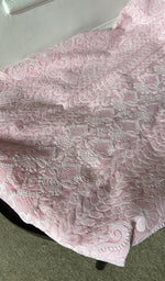 gala and front panel, fine jaaldar chikankari with haath ki jaali