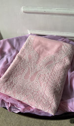 jaali and motif detail, pink cotton