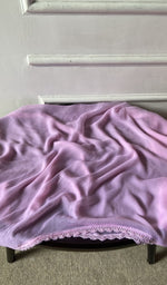 Bottom fabric draped over the stool
