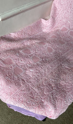 Gala and front placket, fine jaaldar chikankari with haath ki jaali
