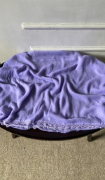 bottom laid out, purple cotton