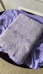 jaali and motif detail, purple cotton