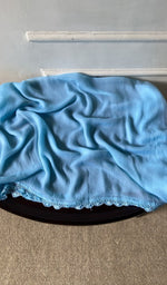 bottom laid out, sky blue cotton