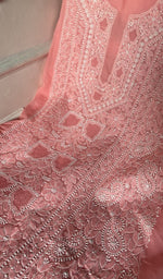 fine jaaldar chikankari with haath ki jaali across the body of the kurta