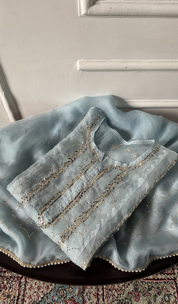 kurta folded, showing the yoke