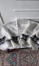 Load image into Gallery viewer, white pure organza silk, full piece laid out