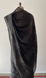 Back of the drape, pallu over the shoulder