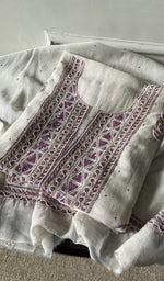 jaali and motif detail, off white pure mul chanderi