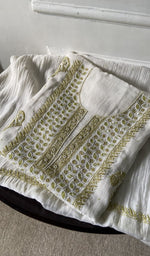 jaali and motif detail, off white pure mul chanderi