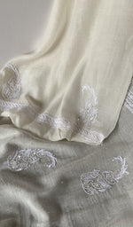 Another look at the set, fine chikankari with paisley motifs