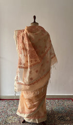 Close on the body of the saree