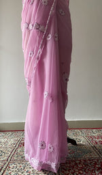 The drape from the back