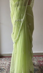 The drape from the back