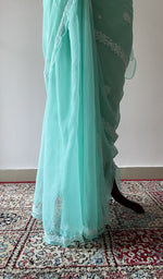 The drape from the back