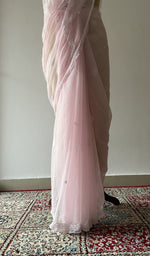 The drape from the back