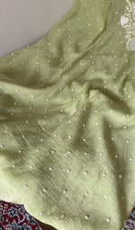 Gala worked in fine chikankari