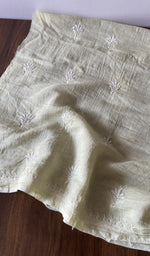 Folded stack, yellow pure mul chanderi