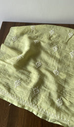 Hem and border of the yellow dupatta