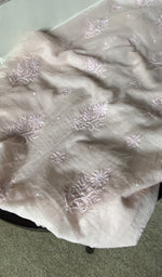 Gala and front placket, fine chikankari with beads cutdana and sequins