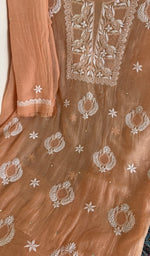 Close look at the neckline and yoke
