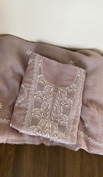 Second folded view of the mauve kurta piece