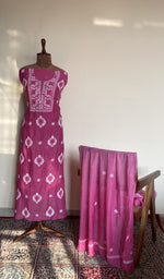 The set on the mannequin with its dupatta beside it