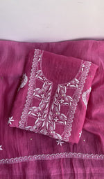 Second folded view of the rani pink kurta piece