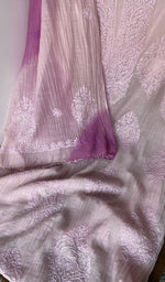 Fine chikankari with elephant motifs and haath ki jaali across the body of the kurta piece