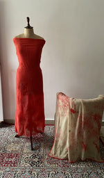 The set on the mannequin with its dupatta beside it