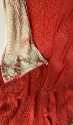 Fine chikankari with elephant motifs and haath ki jaali across the body of the kurta piece