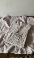 Iffah — Grey Pure Mul Chanderi Chikankari 3 Pc Semi-Stitched Anarkali Suit Set