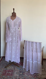 The set on the mannequin with its dupatta beside it