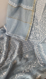 Beads, sequins and cutdana along the panel
