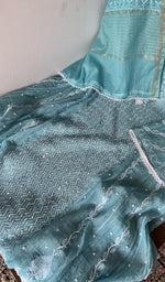 Front panel worked with beads, sequins and cutdana